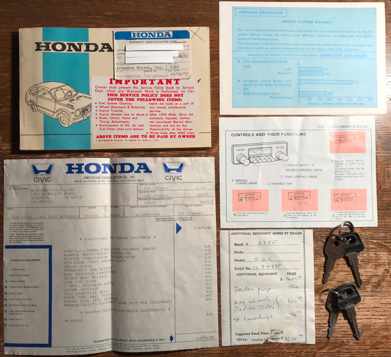 Illustration for article titled Will This 11,000-Mile 1975 Honda Civic Sell For A Bajillion Dollars?